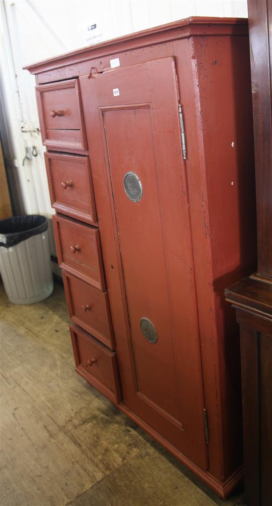 Hungarian painted pine cupboard